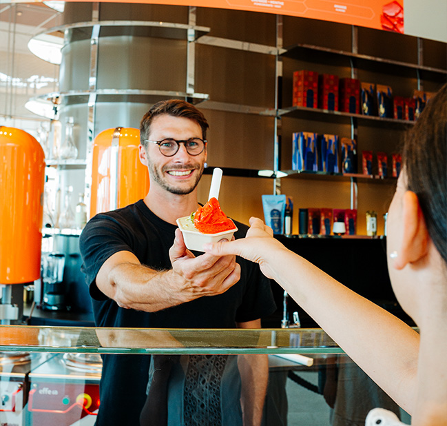Comptoir La glace Alain Ducasse